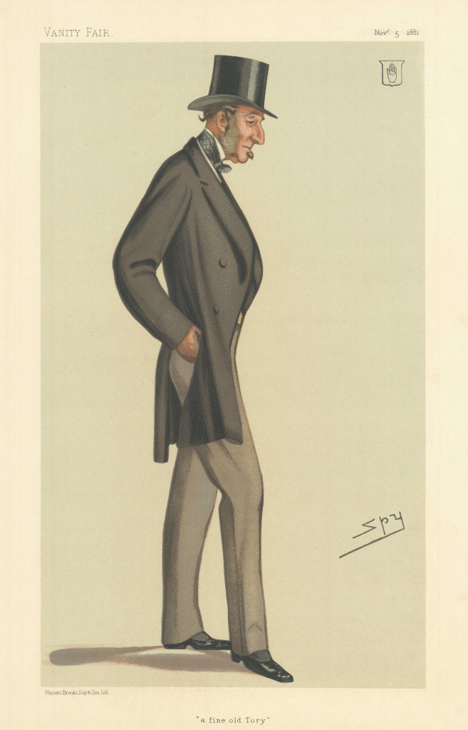 VANITY FAIR SPY CARTOON Sir Rainald Knightley 'a fine old Tory' Northants 1881